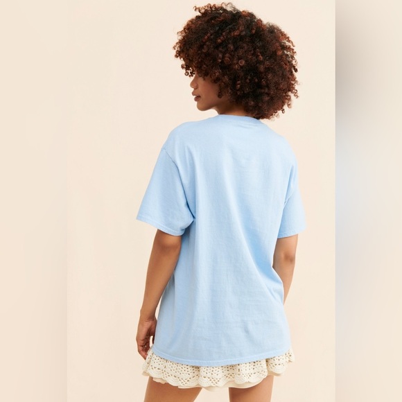 Junk Food Clothing x Budweiser Unisex Eagle King Beer Tee in Color Sky Blue - Picture 6 of 7